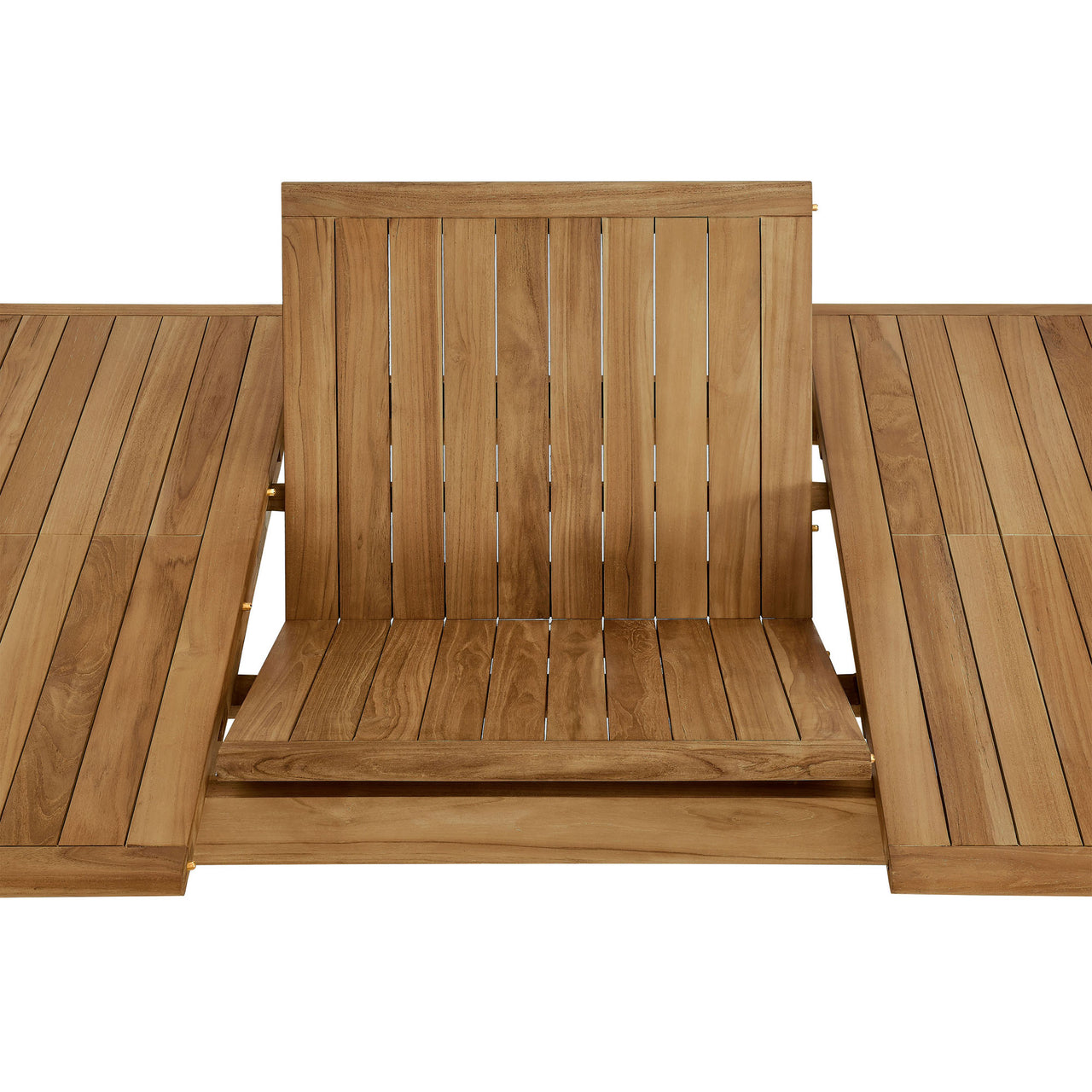 Alvierra Alfresco Teak Extendable Dining Table, Natural Wood