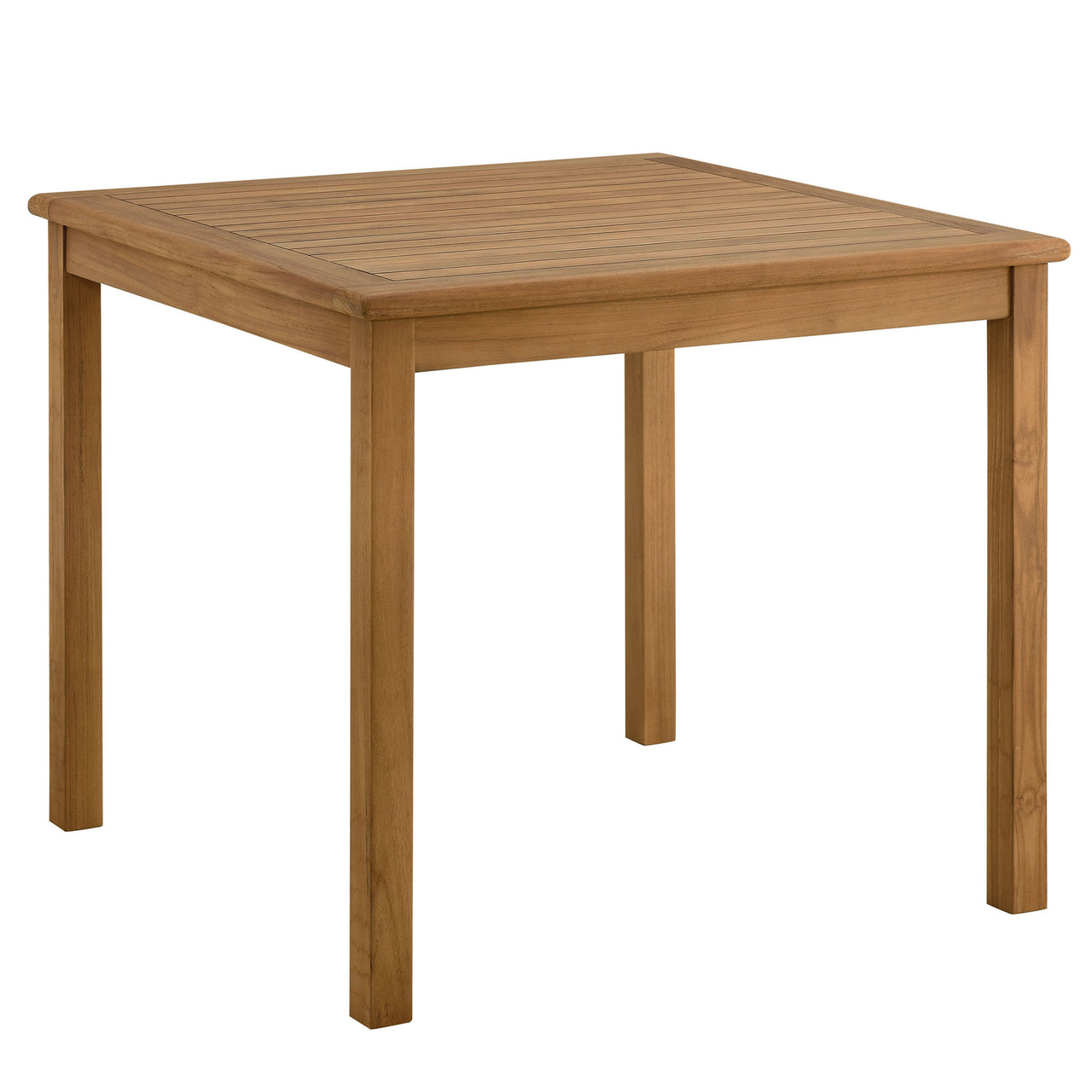 Alvierra 3-Piece Alfresco Teak and Rope Dining Set with Armless Chiars, Natural Wood