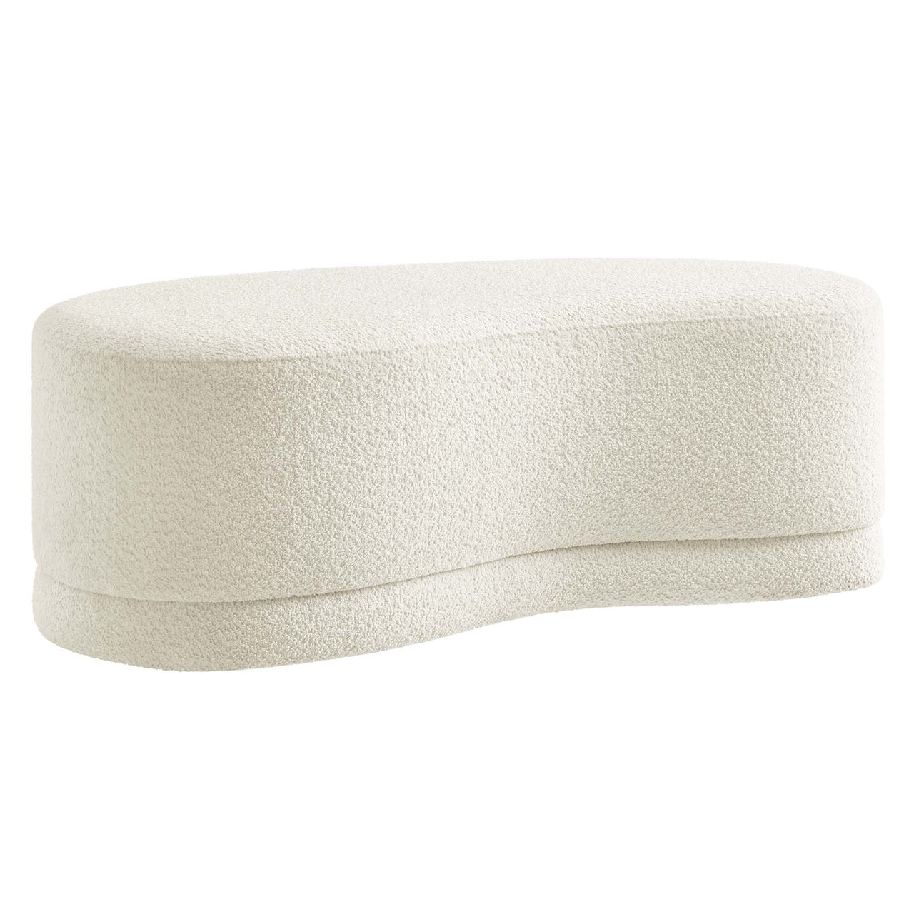 Nebular Ottoman Bench, Cream