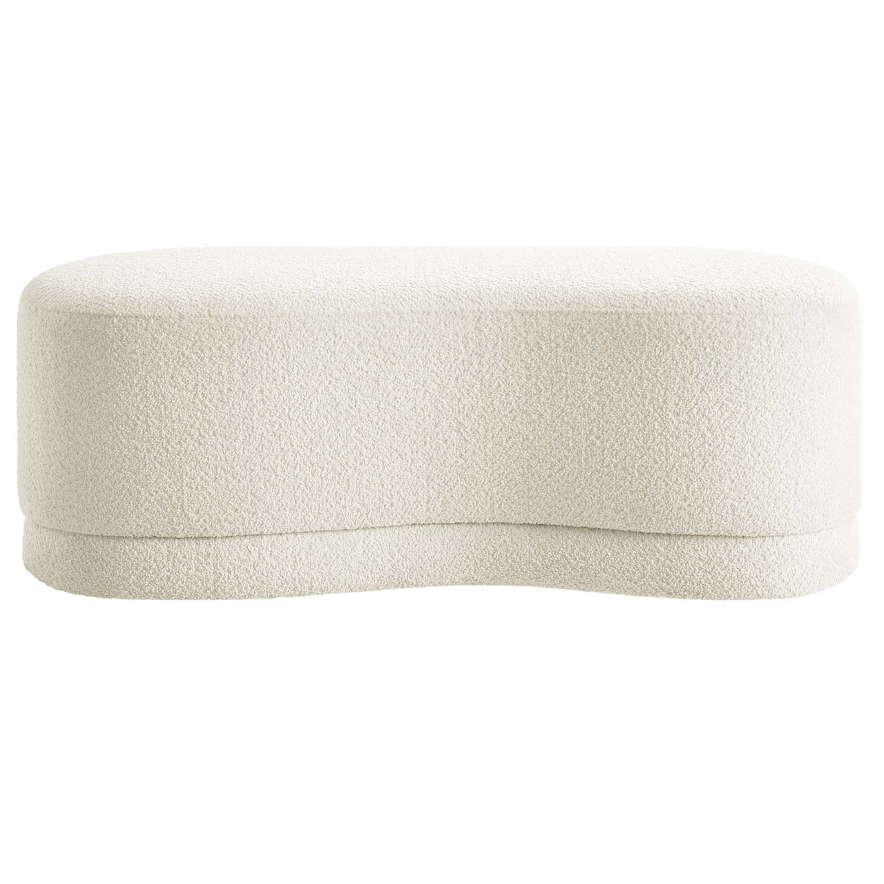 Nebular Ottoman Bench, Cream