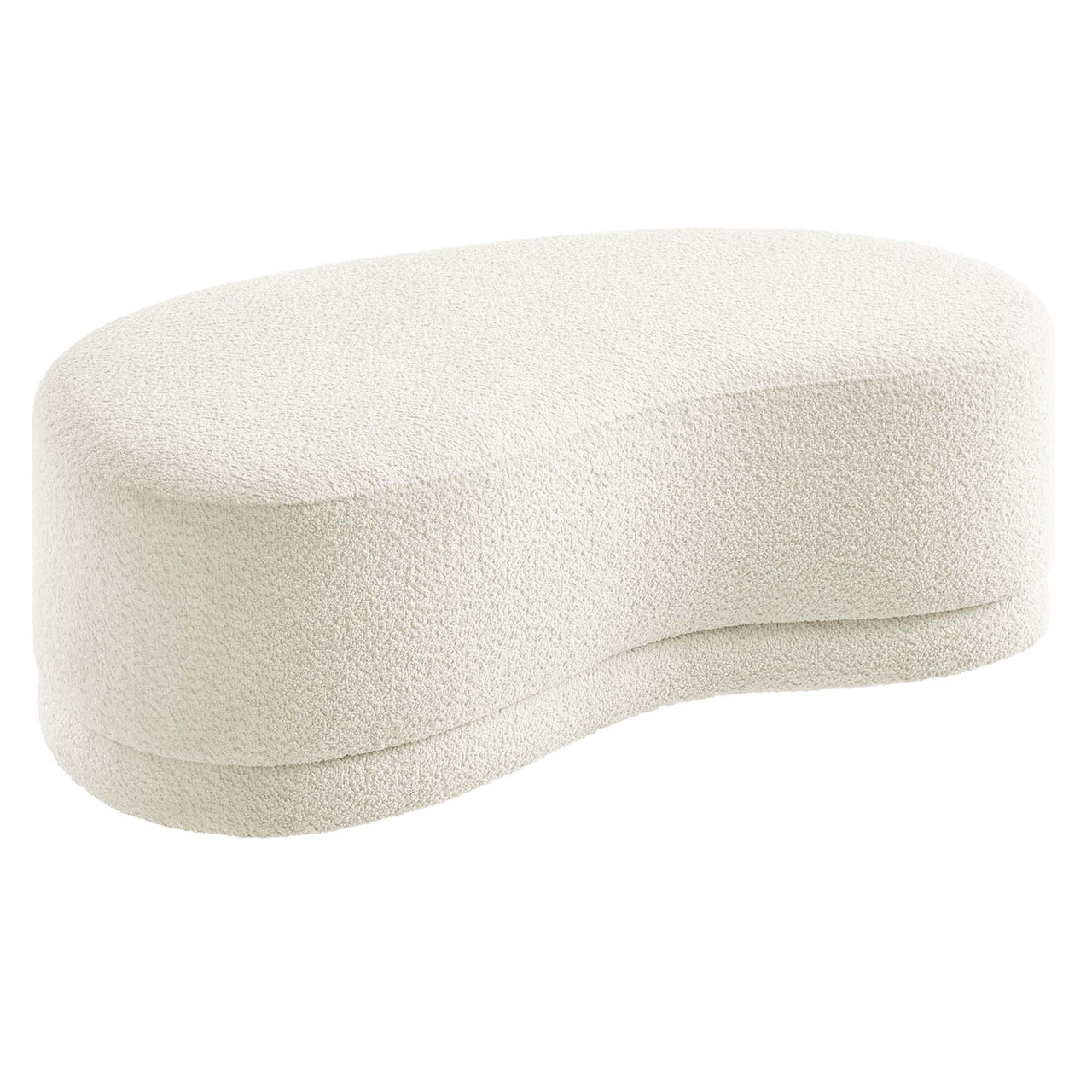 Nebular Ottoman Bench, Cream