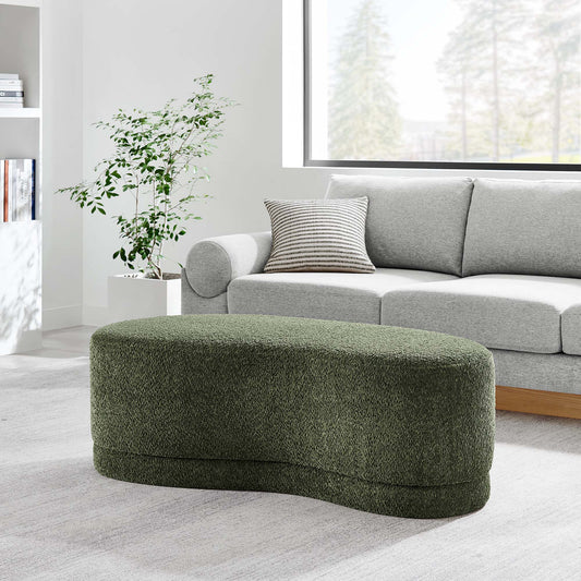 Nebular Ottoman Bench, Sage