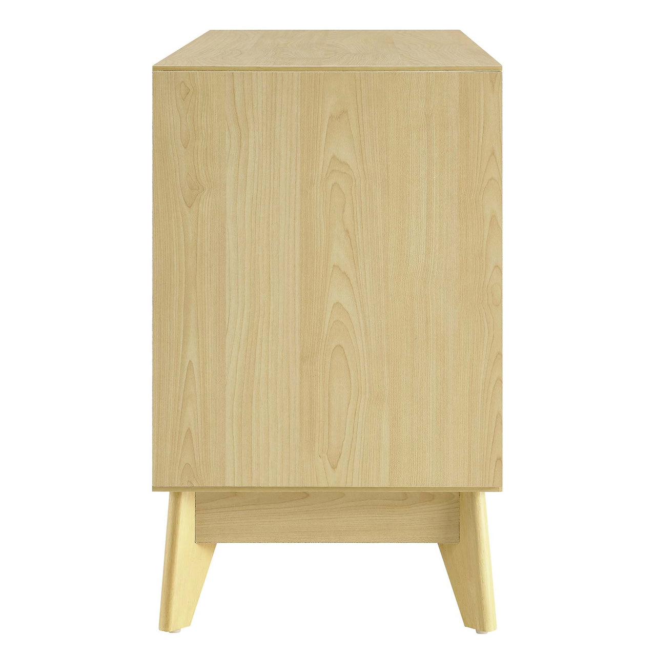 Venyra Cabinet, Natural Wood & White