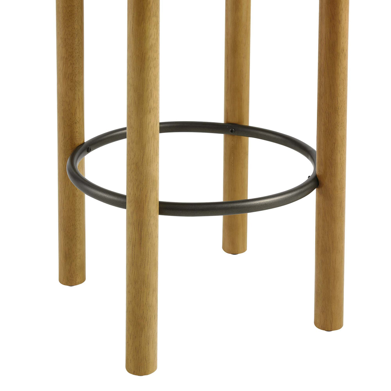 Myla Upholstered Counter Stools Set of 2, Oak & Ivory