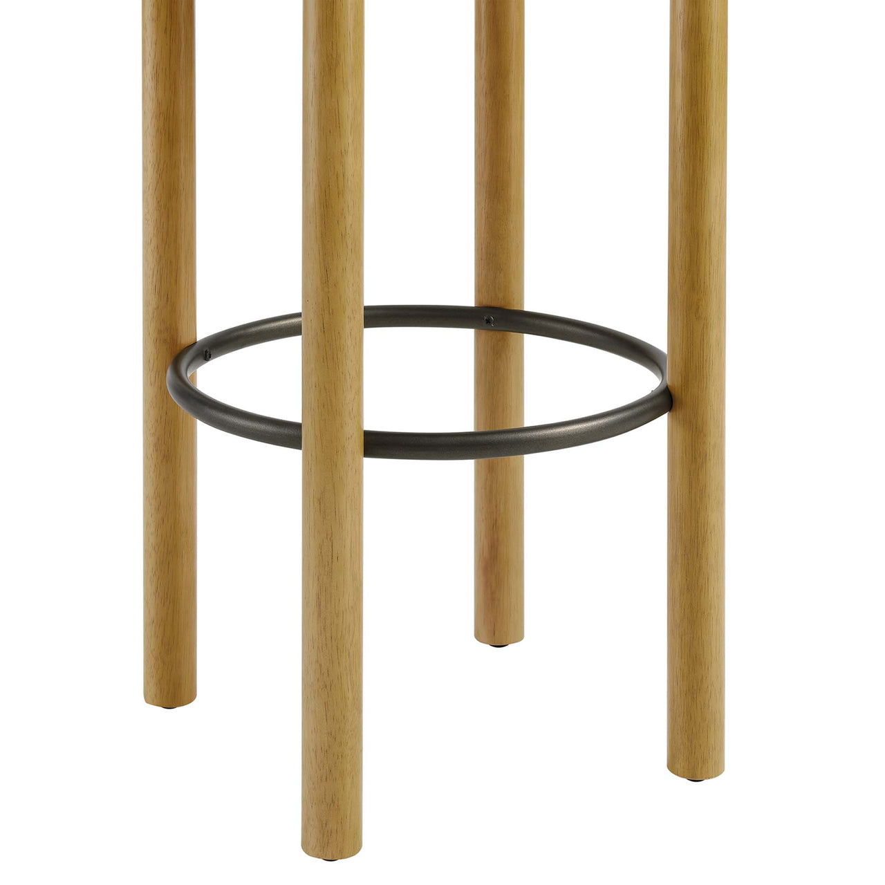 Myla Upholstered Bar Stools Set of 2, Oak & Ivory