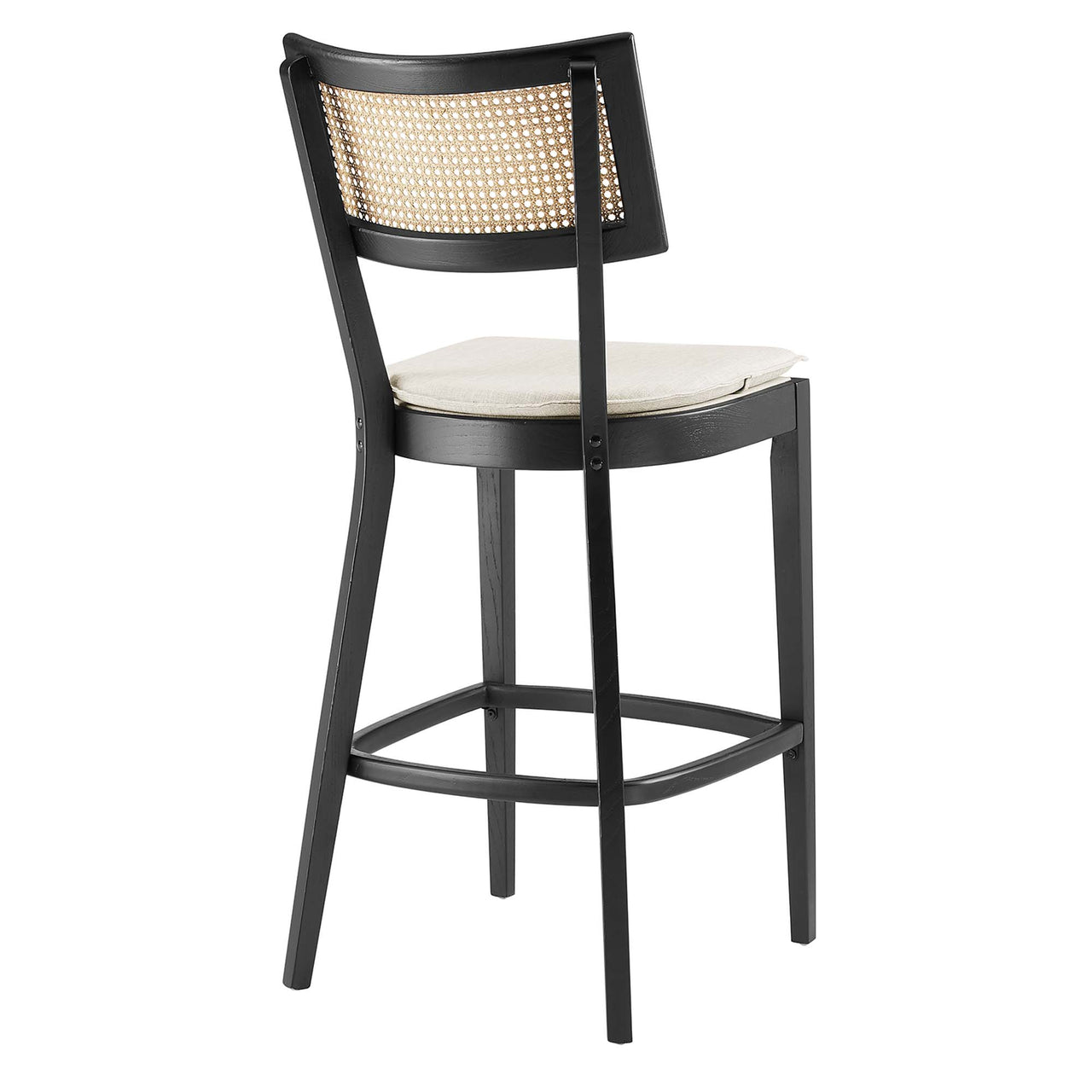 Carriselle Bar Stools Set of 2, Black & Beige