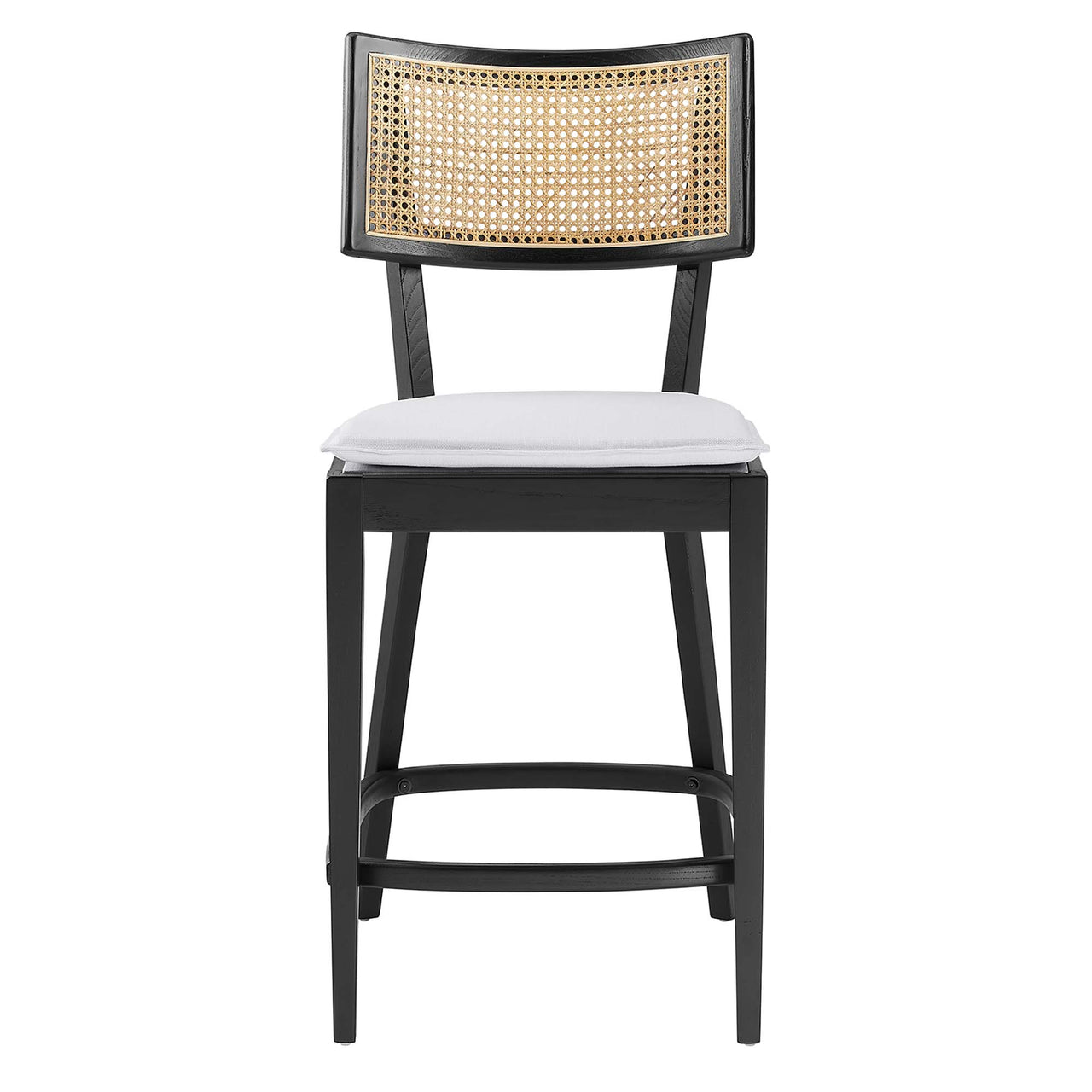 Carriselle Counter Stools Set of 2, Black & White