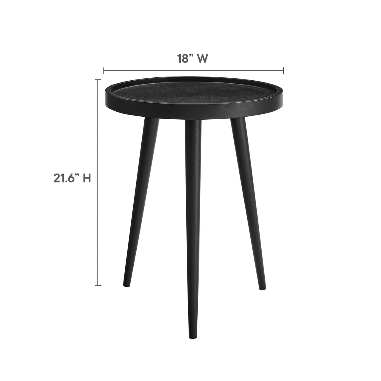 Chirio Side Table, Black