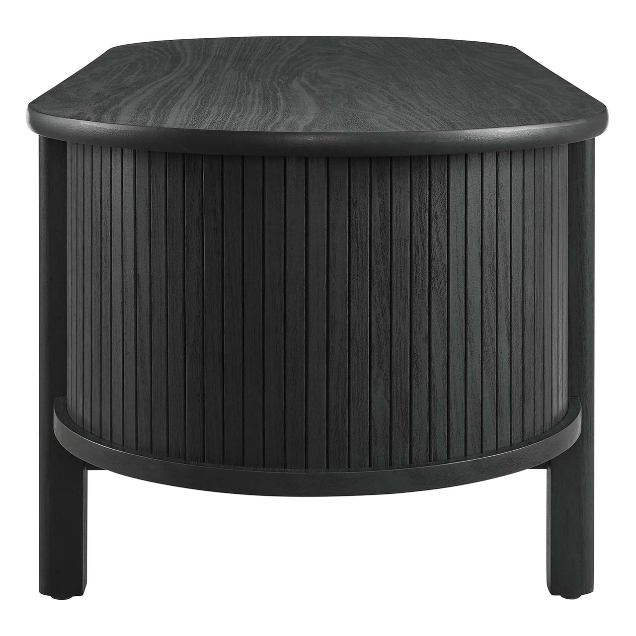 Callan Fluted Coffee Table, Black
