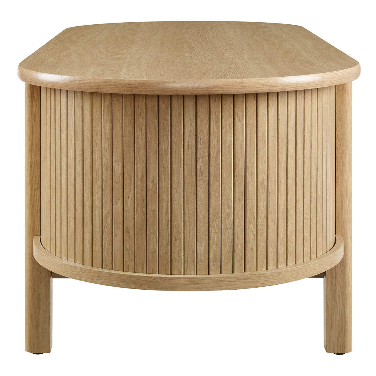 Callan Fluted Coffee Table, Oak