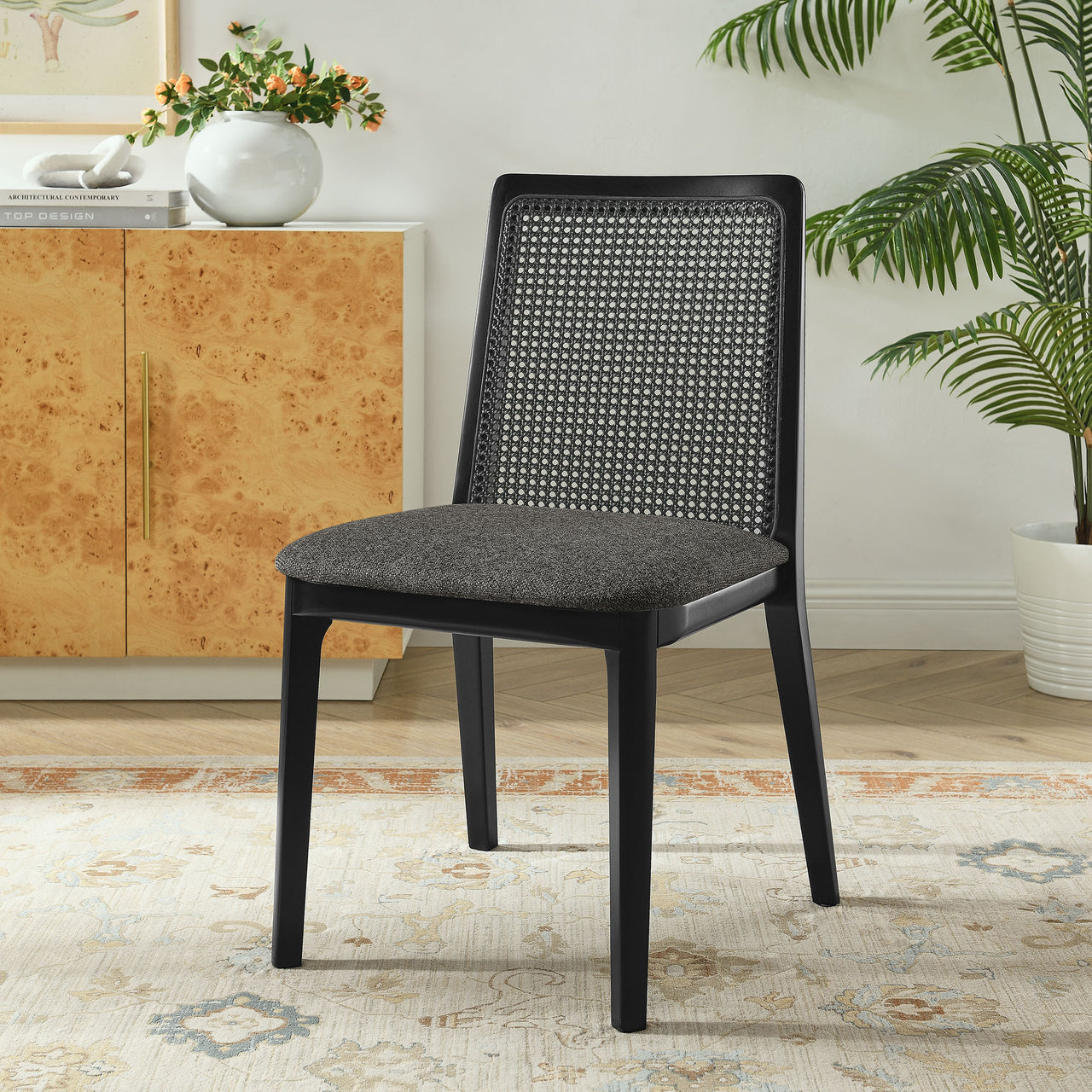 Hive Dining Chair, Black & Gray