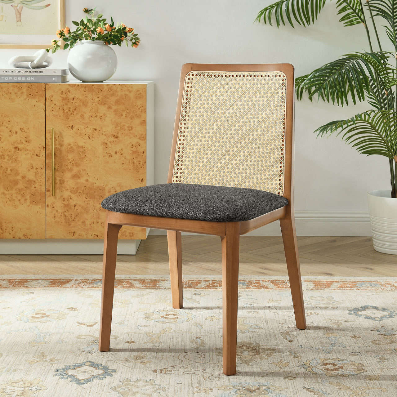Hive Dining Chair, Honey & Gray