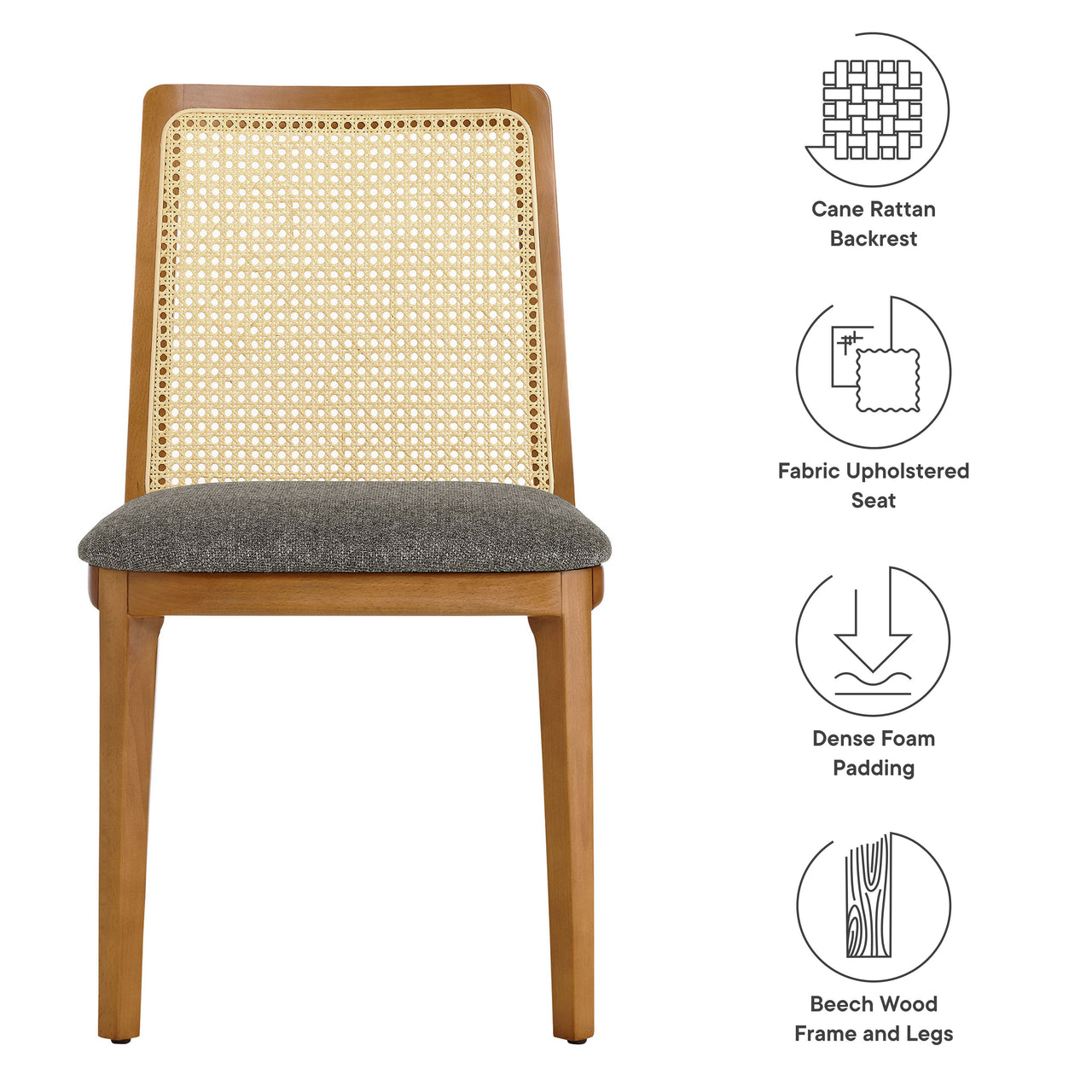 Hive Dining Chair, Honey & Gray