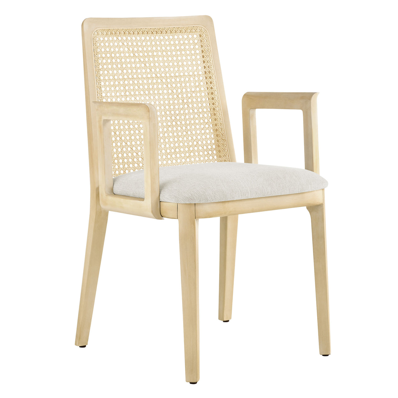 Hive Dining Armchair, Beige & Ivory