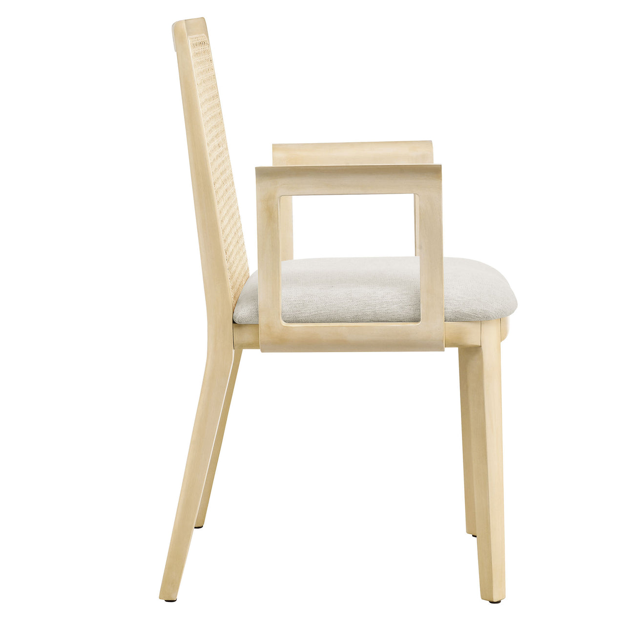 Hive Dining Armchair, Beige & Ivory