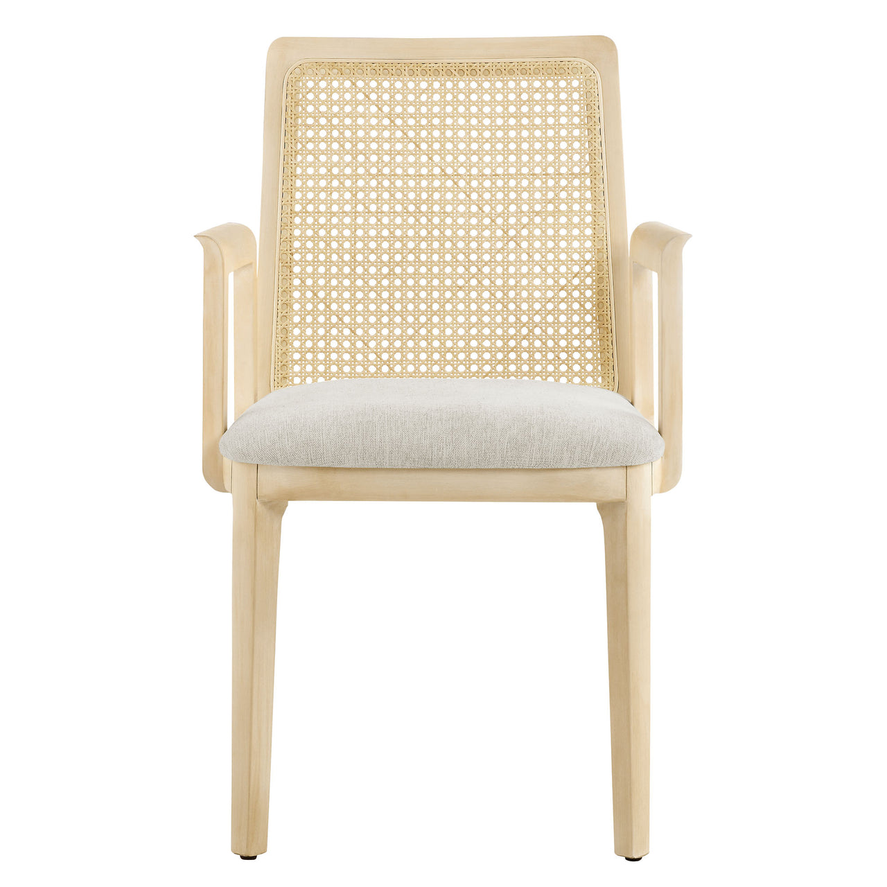 Hive Dining Armchair, Beige & Ivory