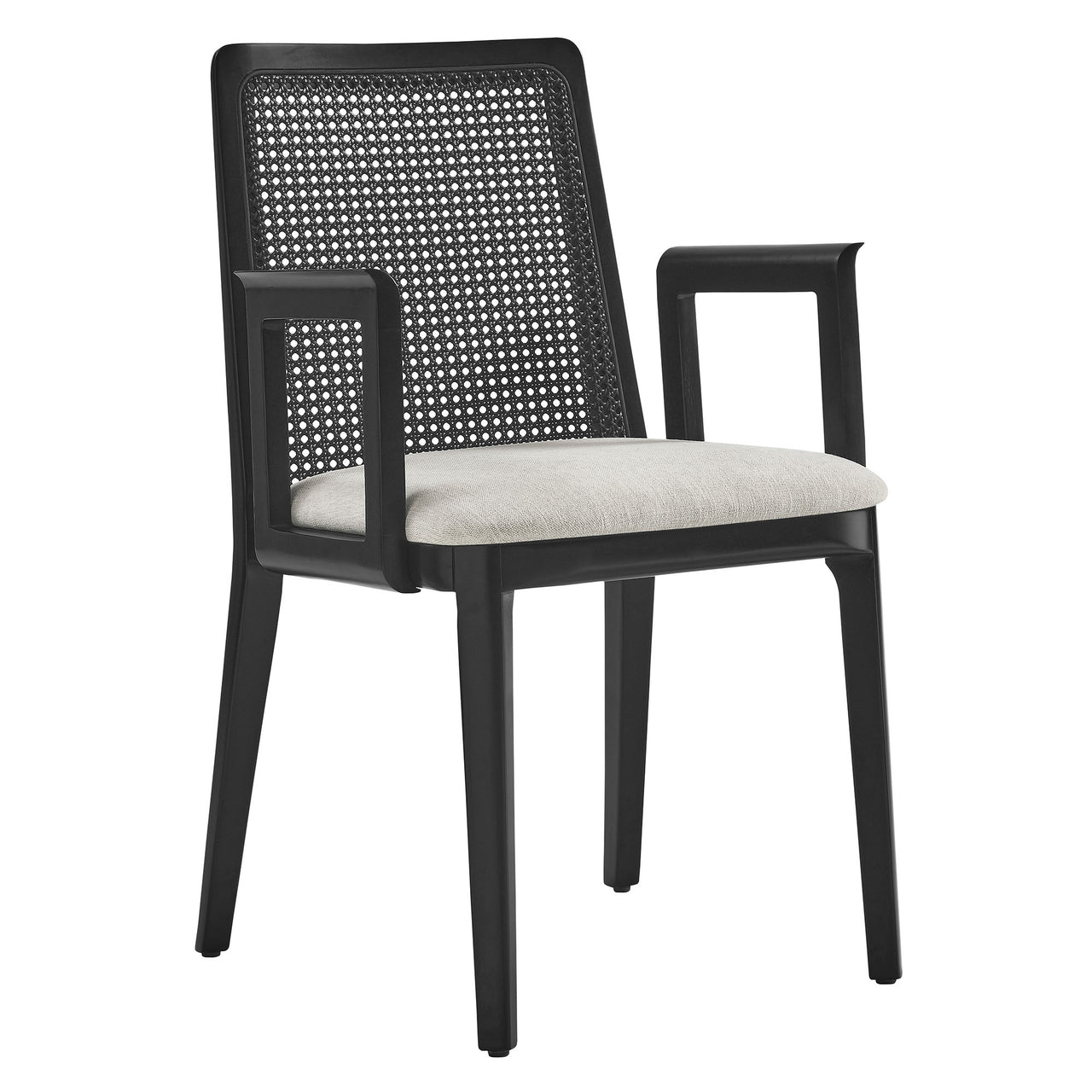 Hive Dining Armchair, Black & Ivory