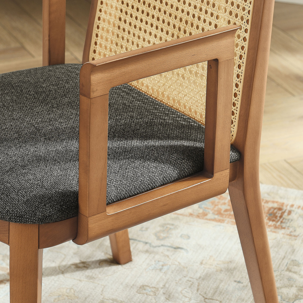 Hive Dining Armchair, Honey & Gray