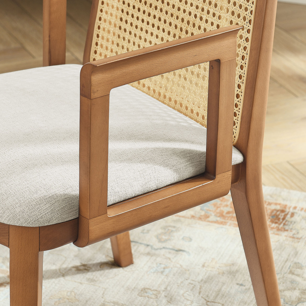 Hive Dining Armchair, Honey & Ivory