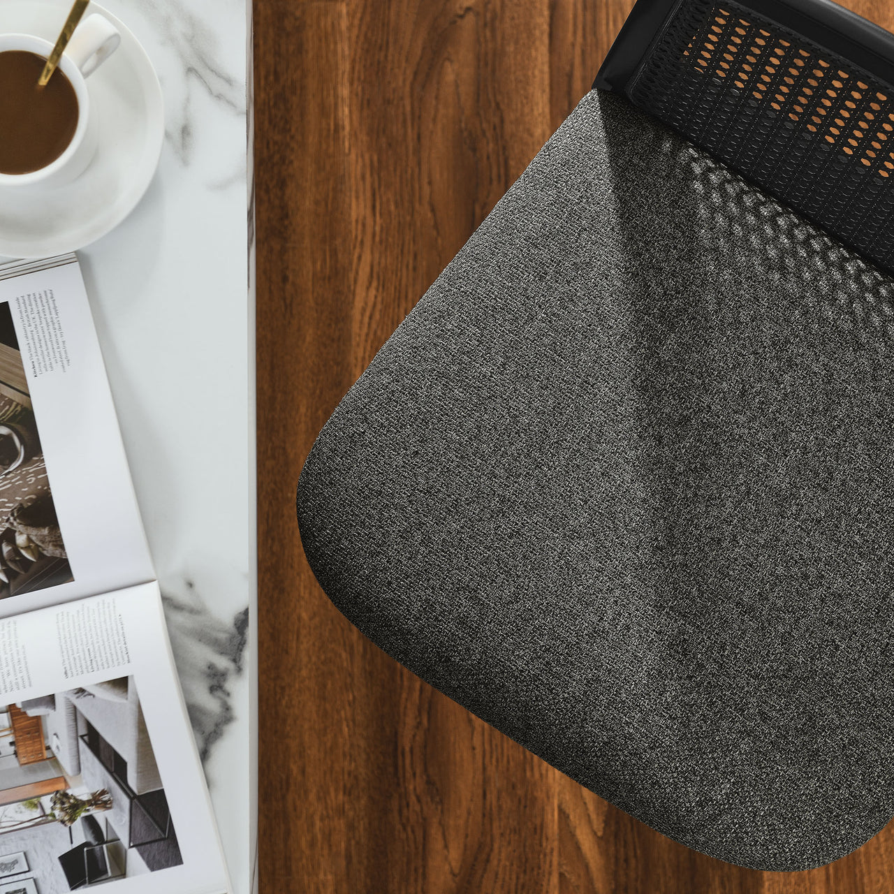 Hive Counter Stool, Black & Gray