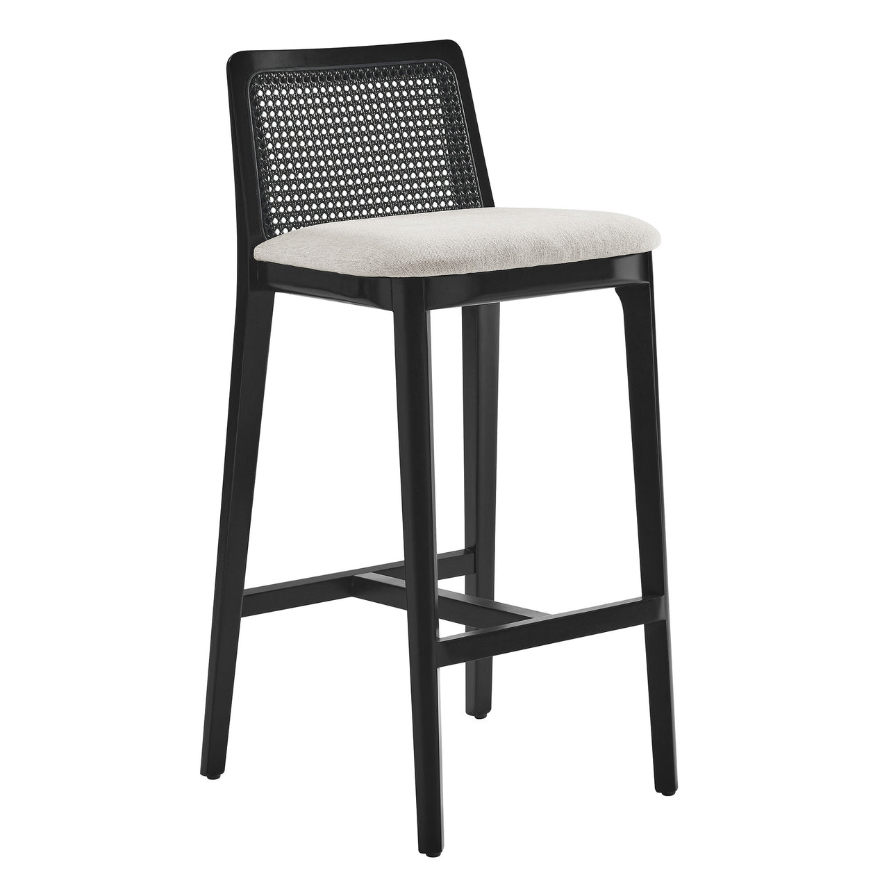 Hive Bar Stool, Black & Ivory