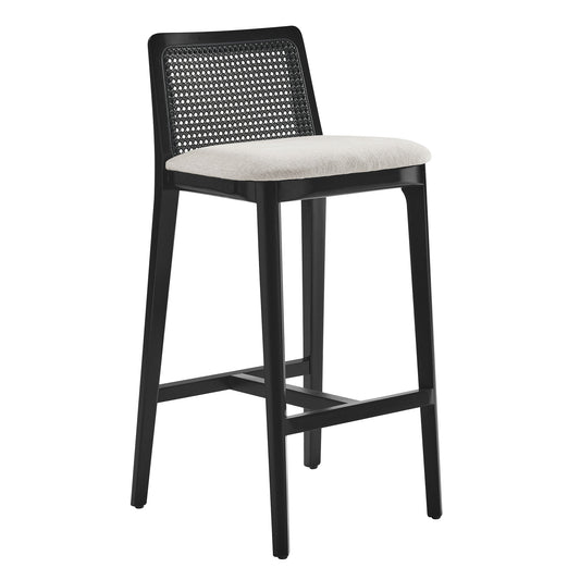 Hive Bar Stool, Black & Ivory