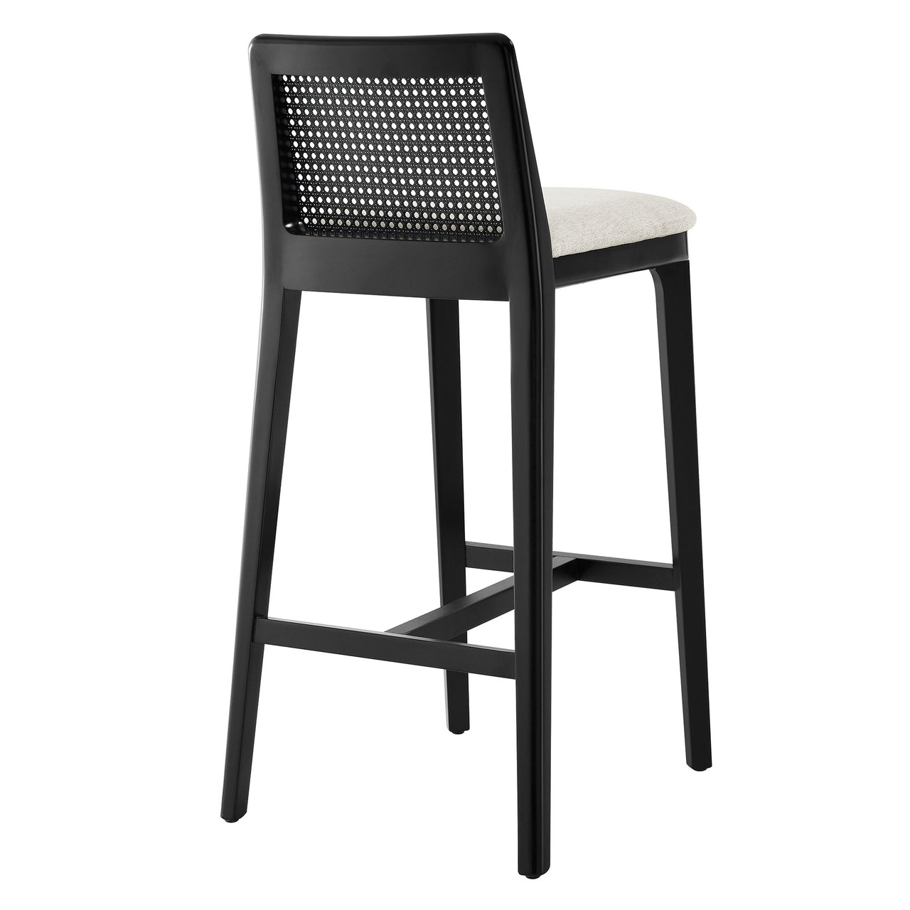 Hive Bar Stool, Black & Ivory