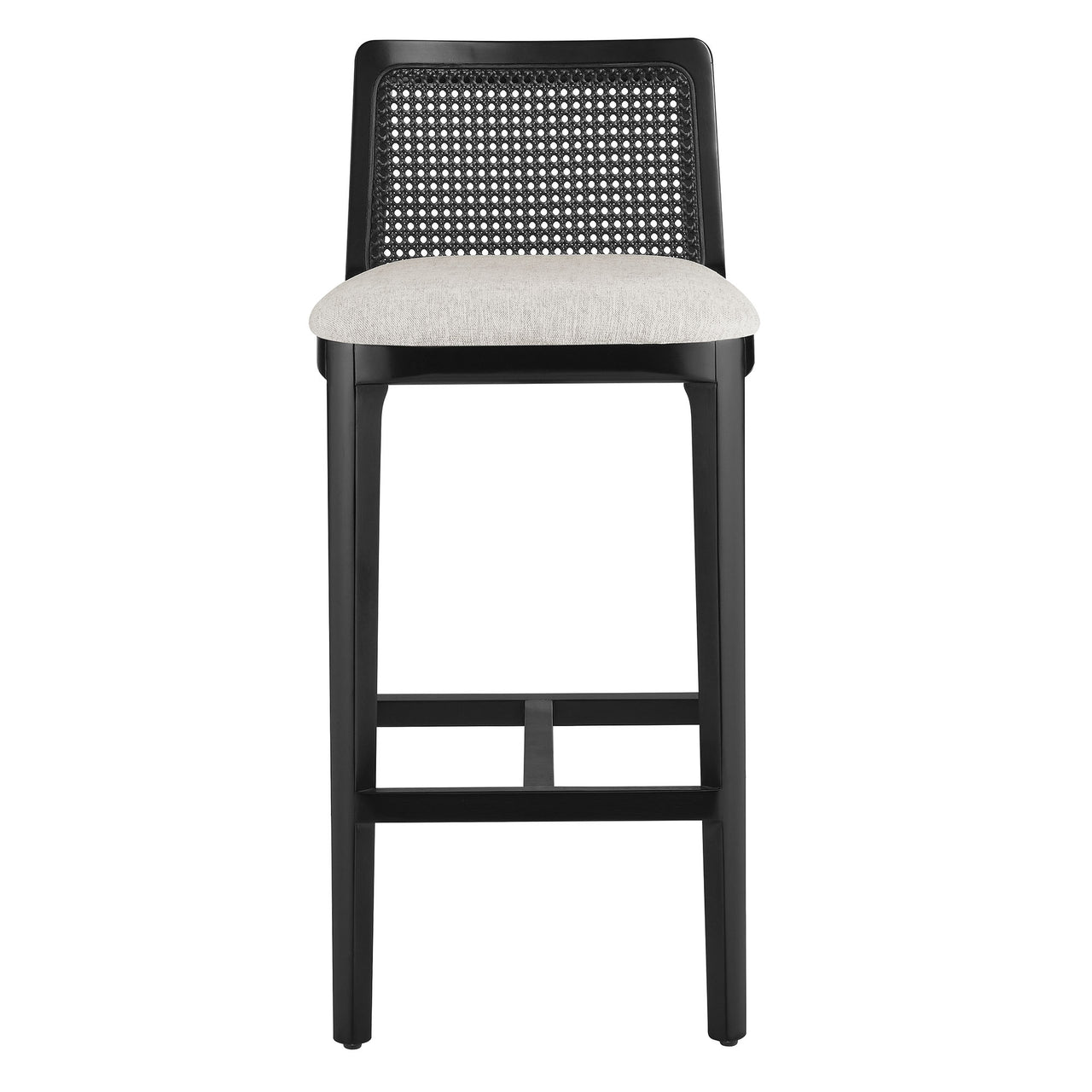 Hive Bar Stool, Black & Ivory