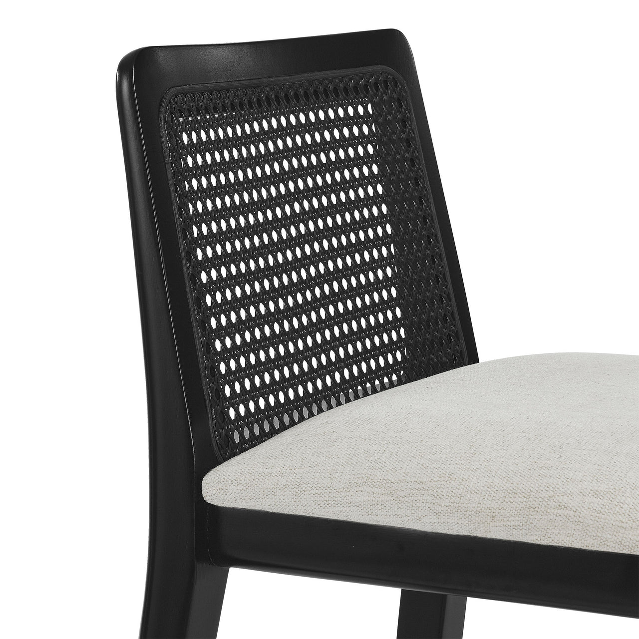 Hive Bar Stool, Black & Ivory