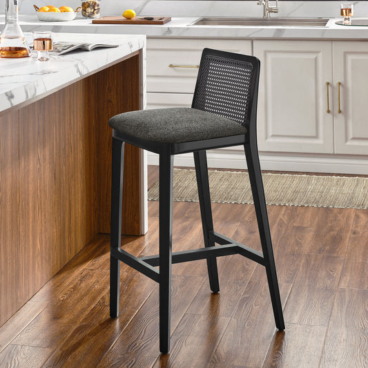 Hive Bar Stool, Black & Gray