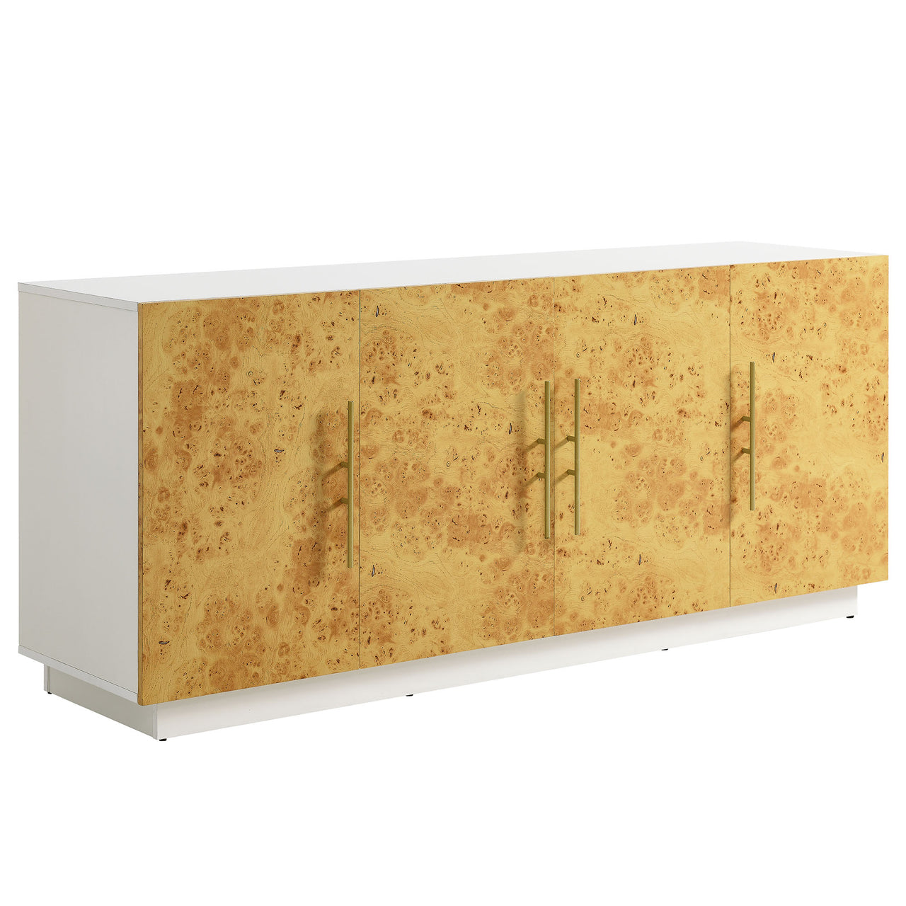 Burr Sideboard, Large, White & Caramel