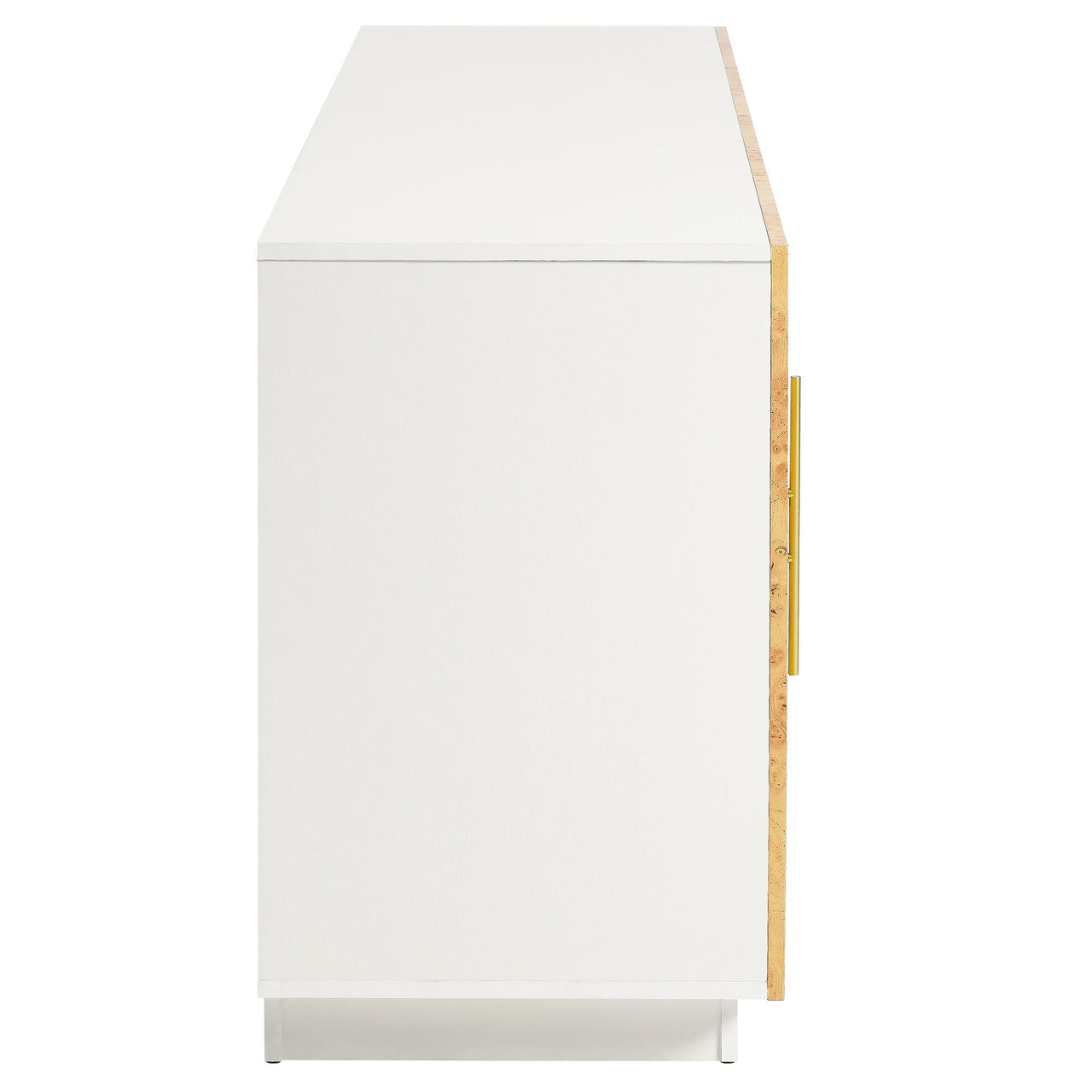 Burr Sideboard, Large, White & Caramel