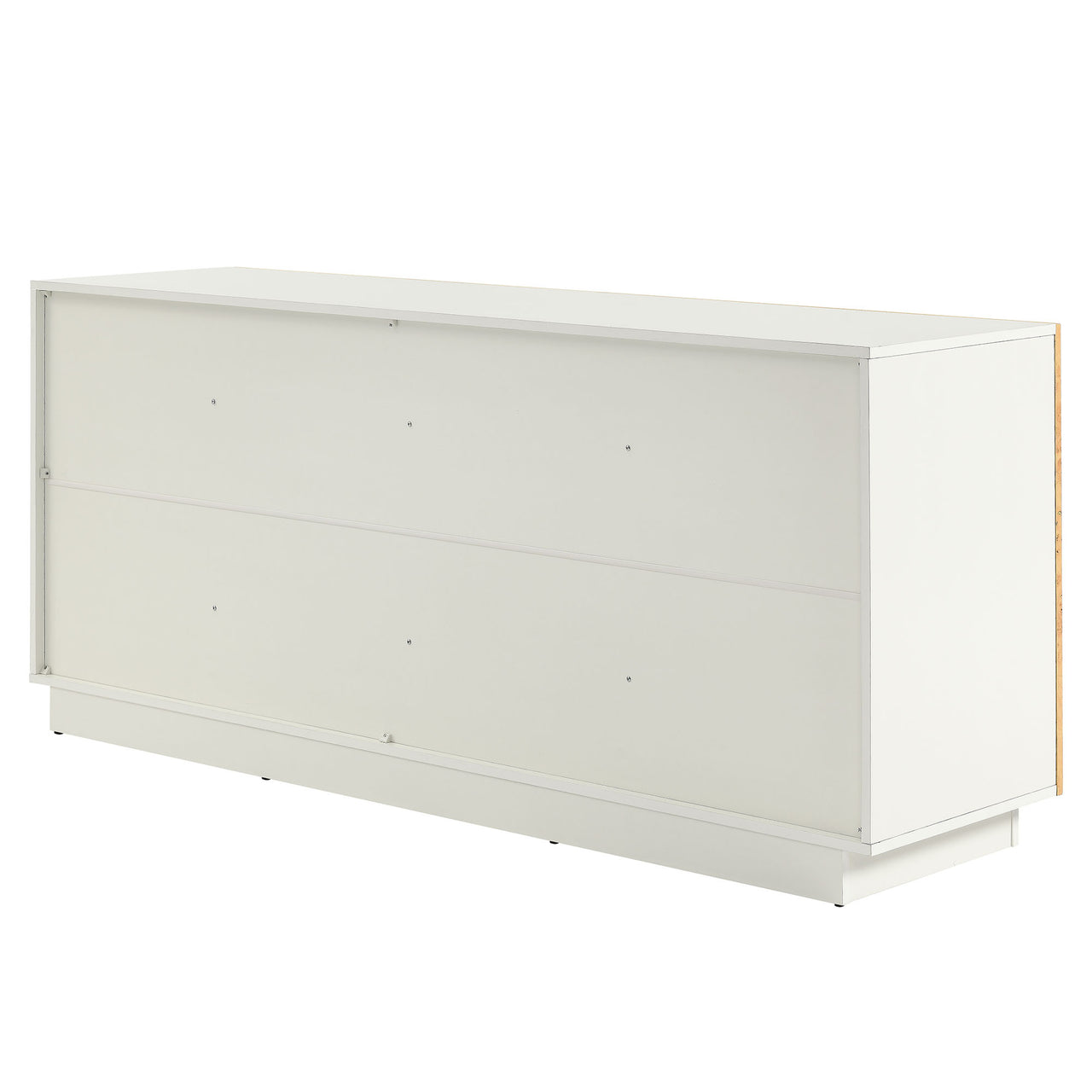 Burr Sideboard, Large, White & Caramel