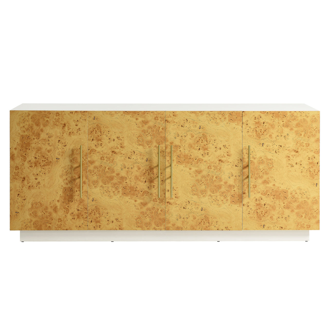 Burr Sideboard, Large, White & Caramel