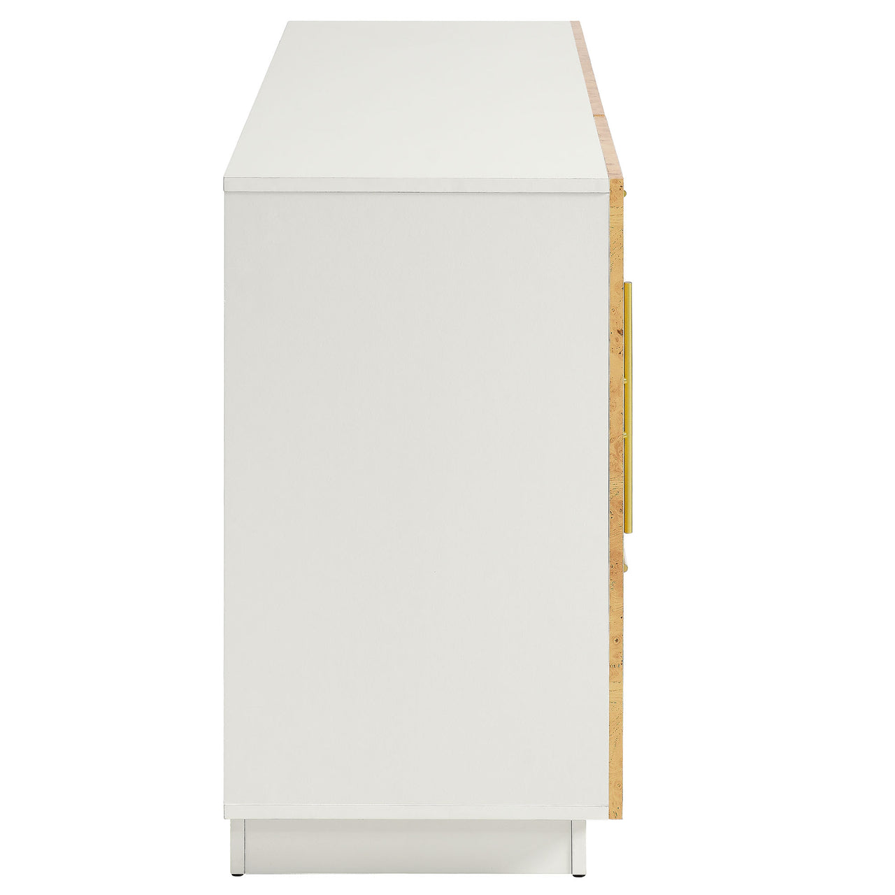 Burr Sideboard, Small, White & Caramel