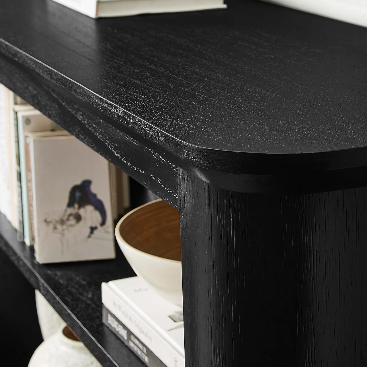 Duvette Console Table, Black
