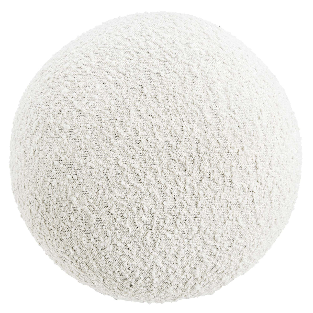 Osvera Boucle Ottoman, Ivory & Brown