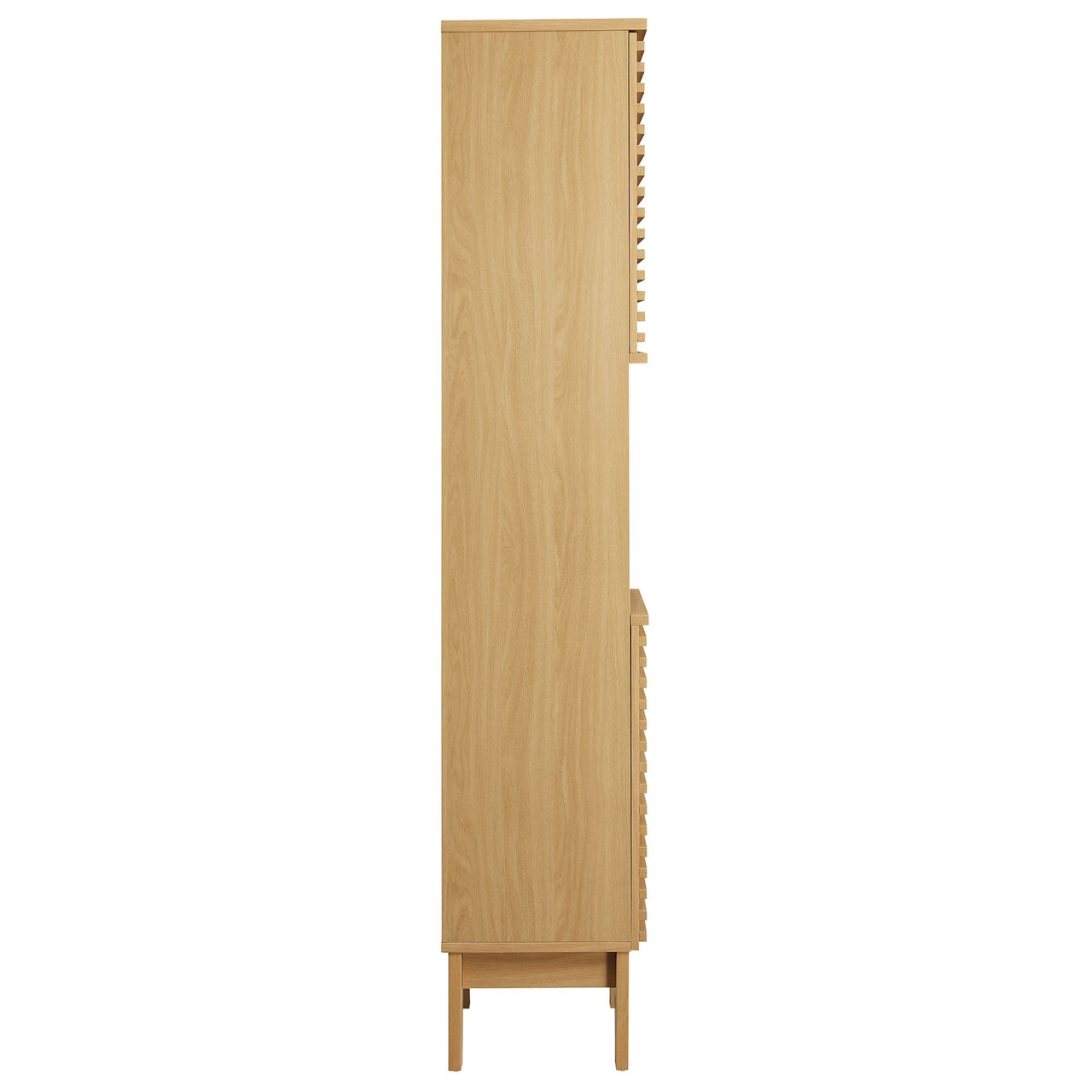 Ventra Tall Plinth Bathroom Cabinet, Oak