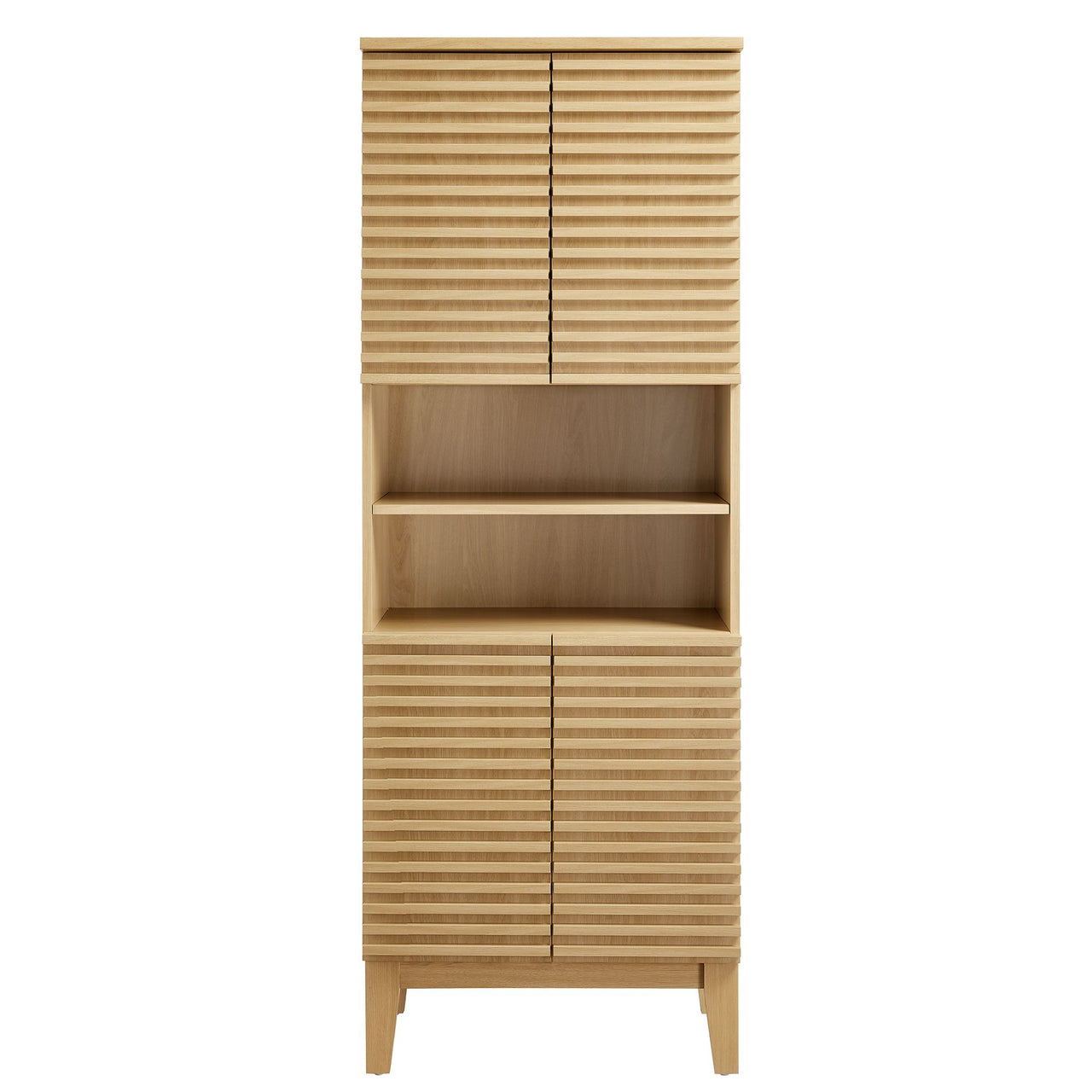 Ventra Tall Bathroom Cabinet, Oak