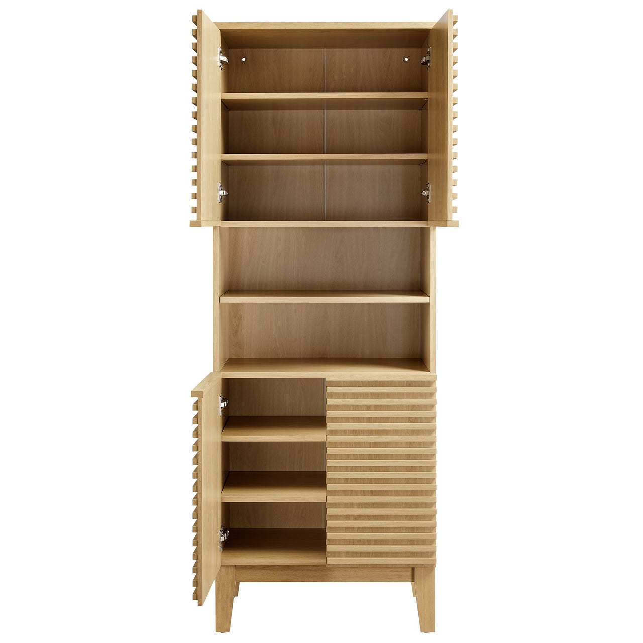 Ventra Tall Bathroom Cabinet, Oak