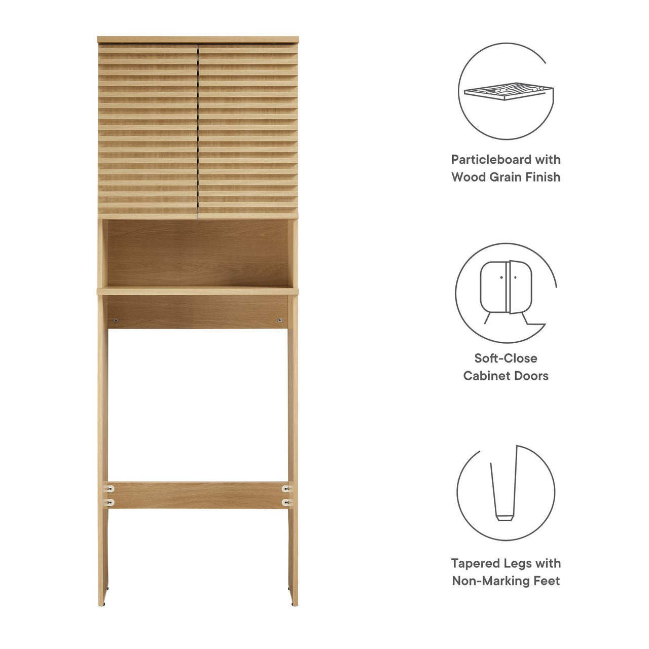 Ventra Arch Cabinet, Oak