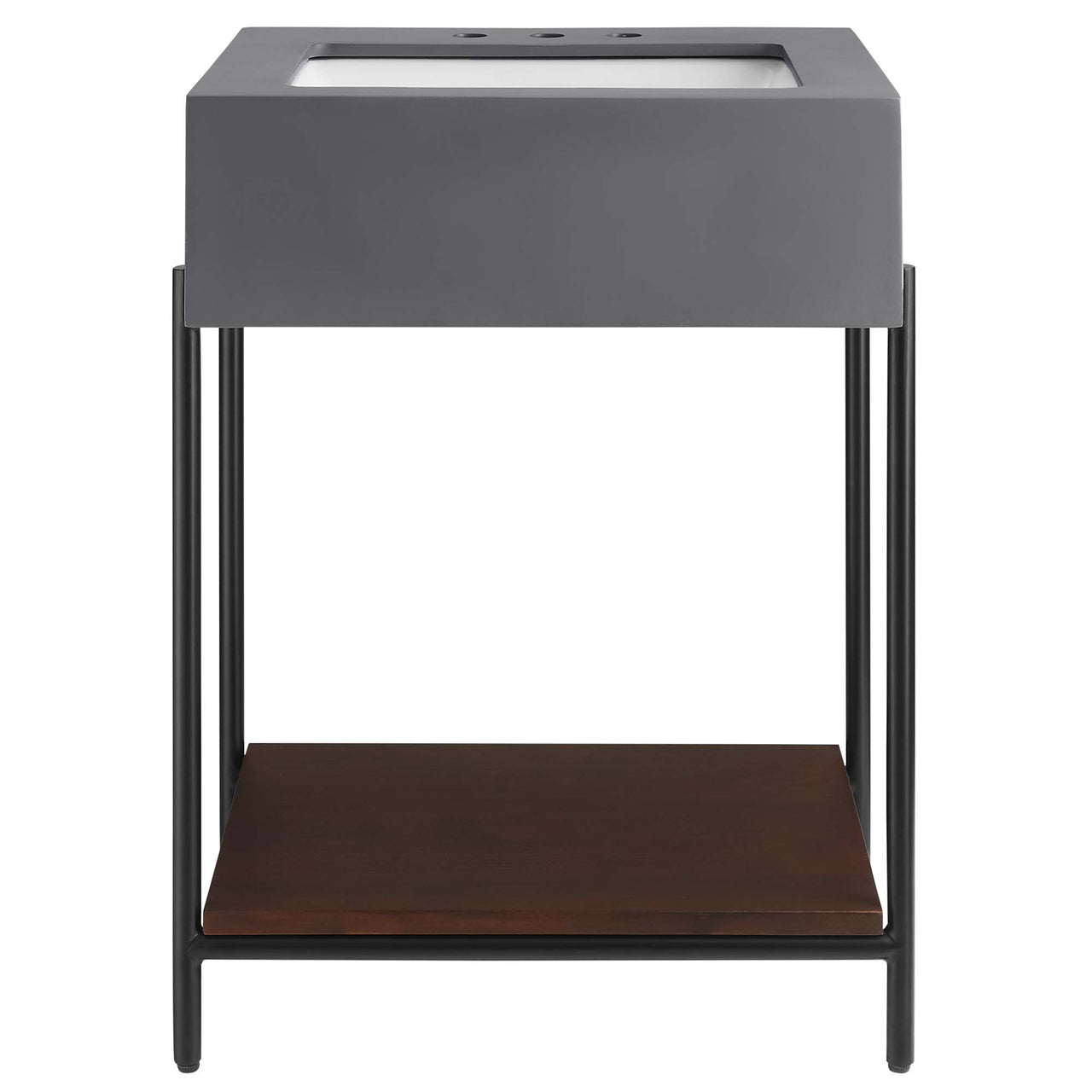 Noctara Vanity Unit, Small, Black & White