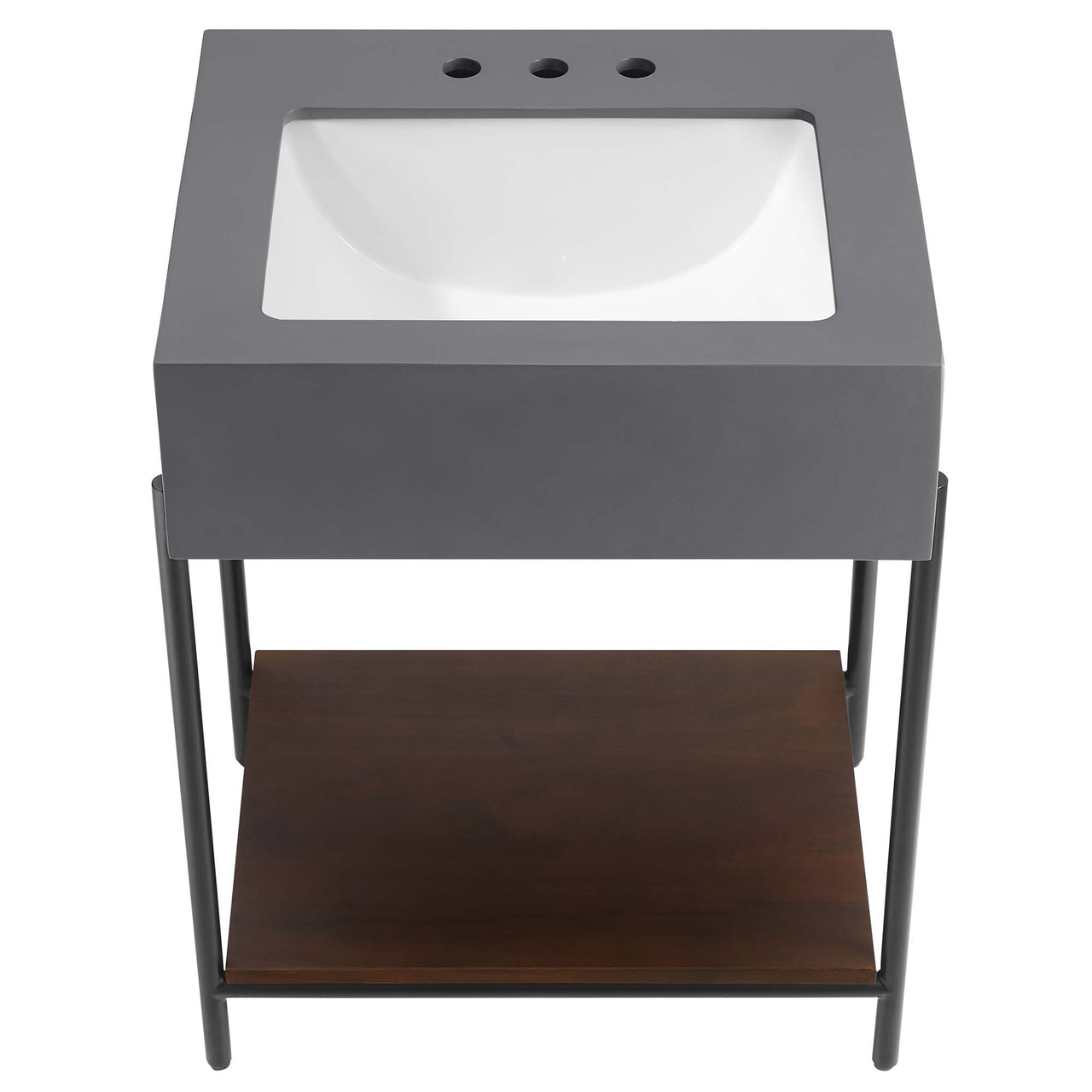 Noctara Vanity Unit, Small, Black & White