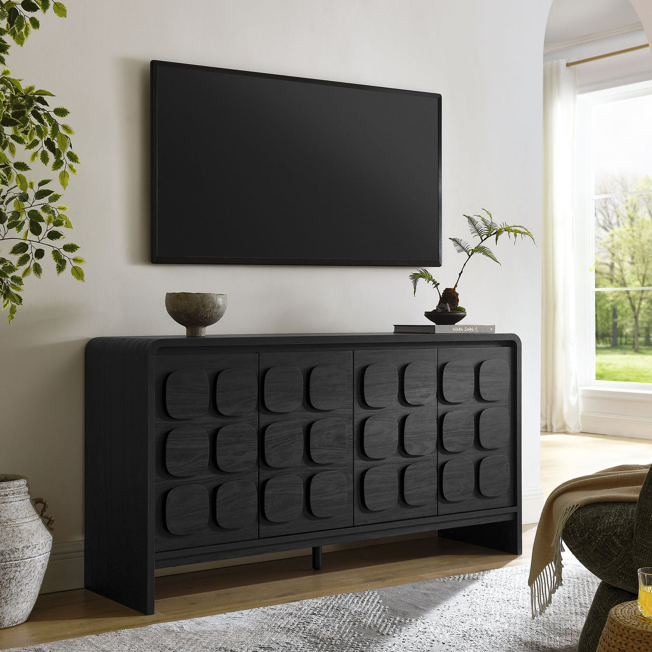 Aliyah Sideboard | TV Stand, Black