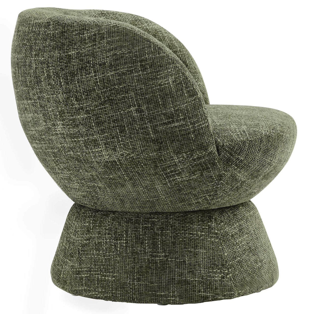Mivorae Chenille Upholstered Fabric Swivel Chair, Sage