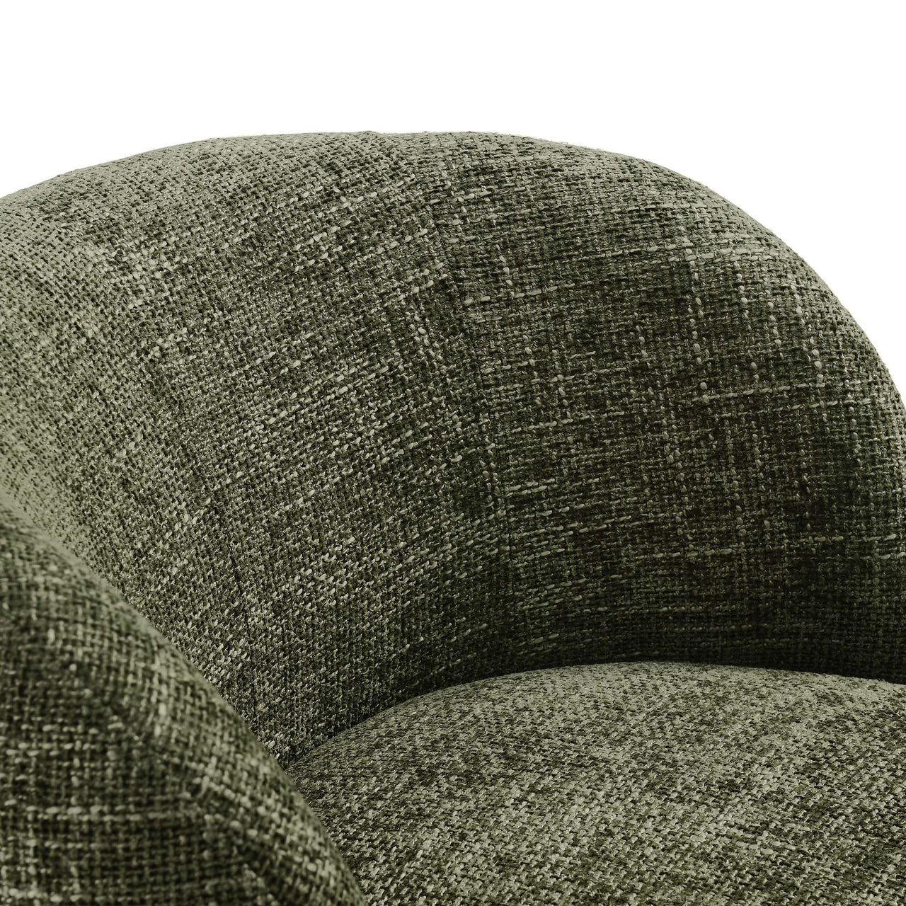 Mivorae Chenille Upholstered Fabric Swivel Chair, Sage