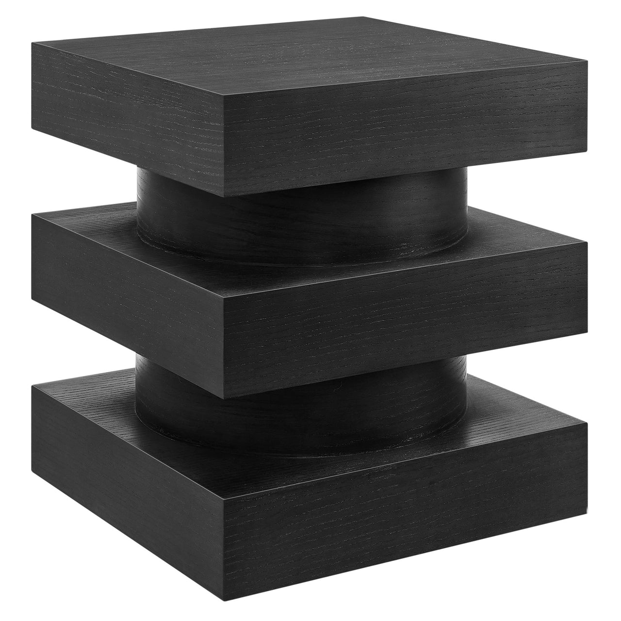 Tower End Table, Black