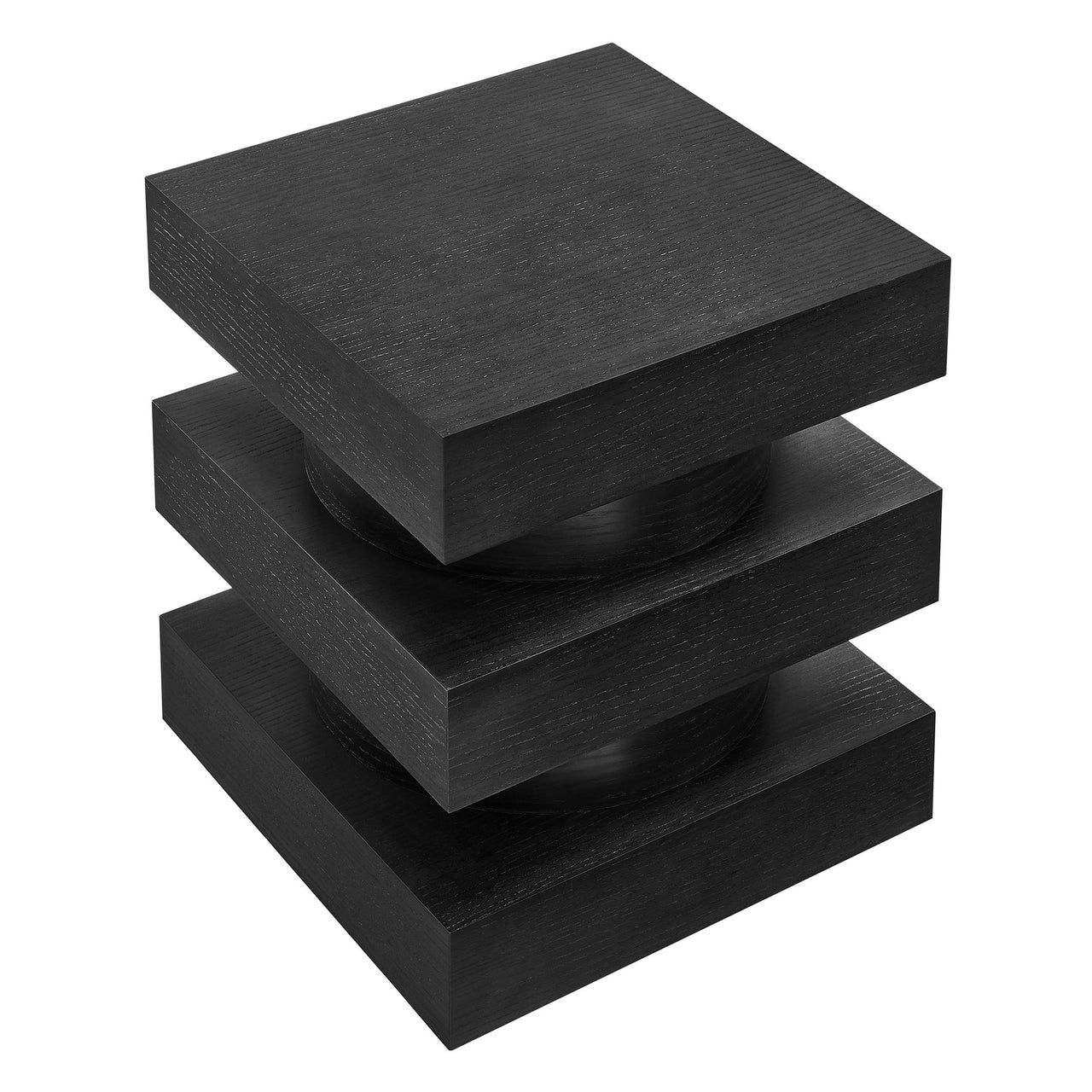 Tower End Table, Black