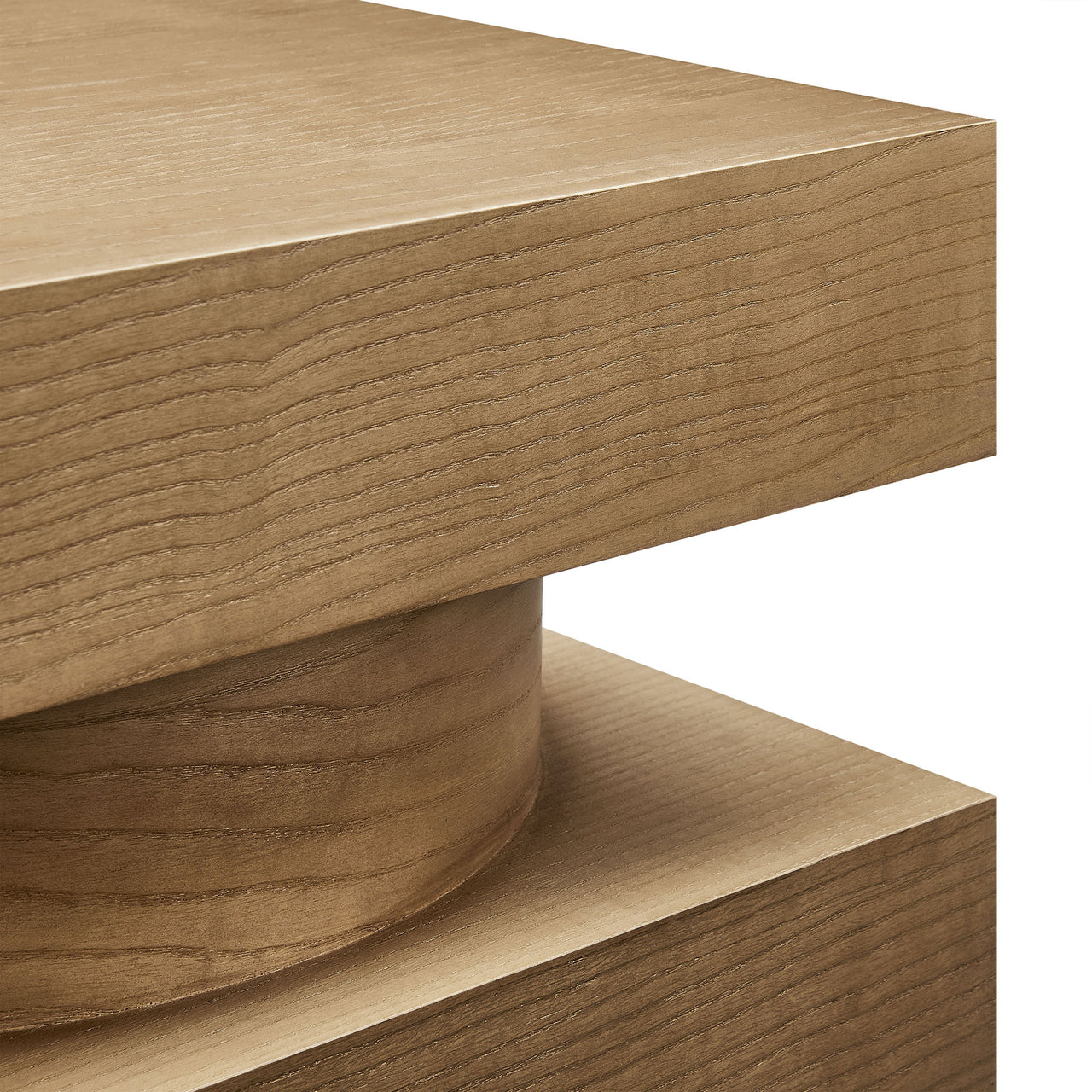 Tower End Table, Light Brown