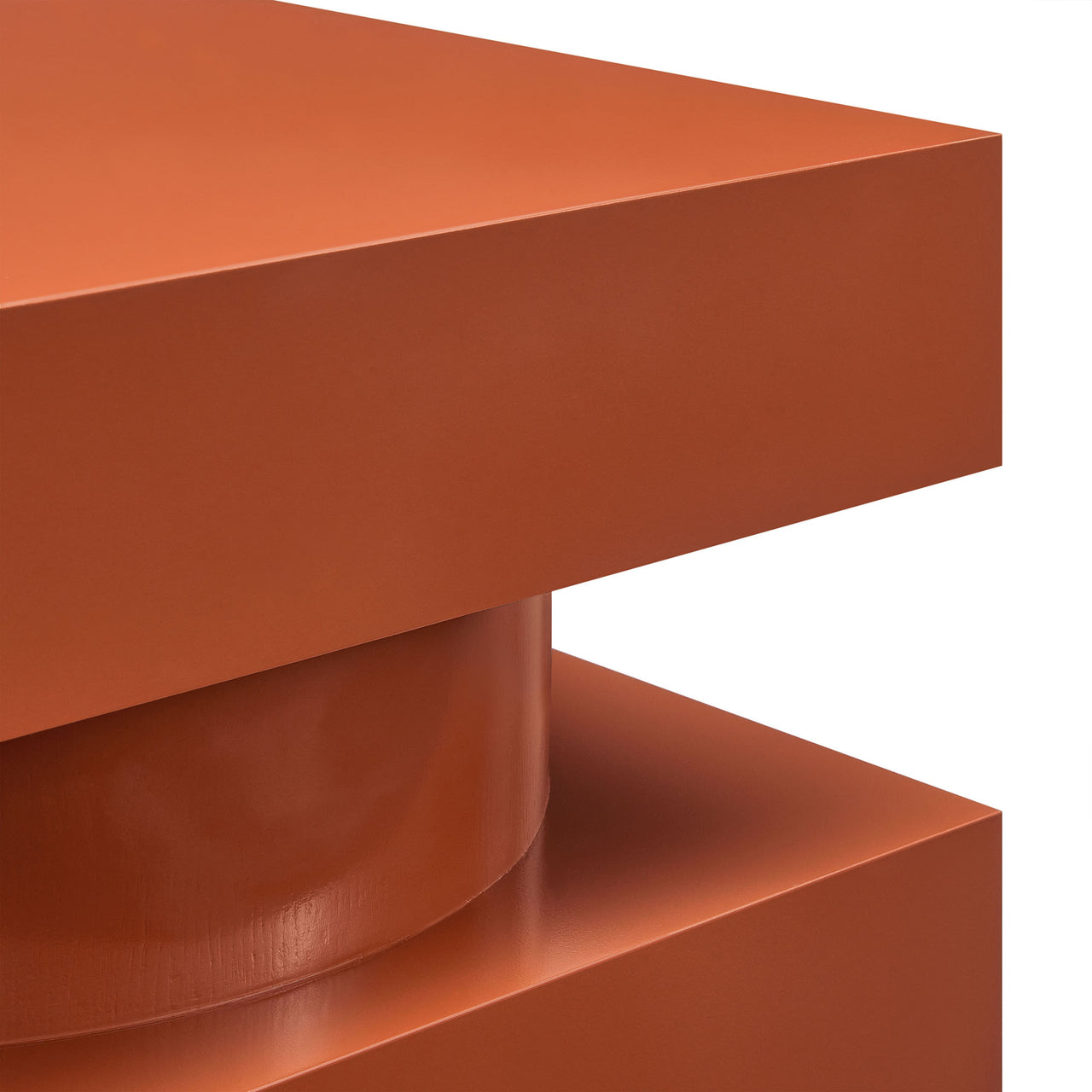 Tower End Table, Rust